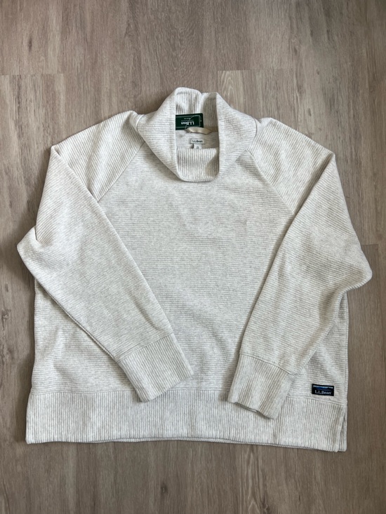 L.L. Bean Other - L.L. Bean NWT Lakewashed Double-Knit Funnelneck 3X Oatmeal Heather